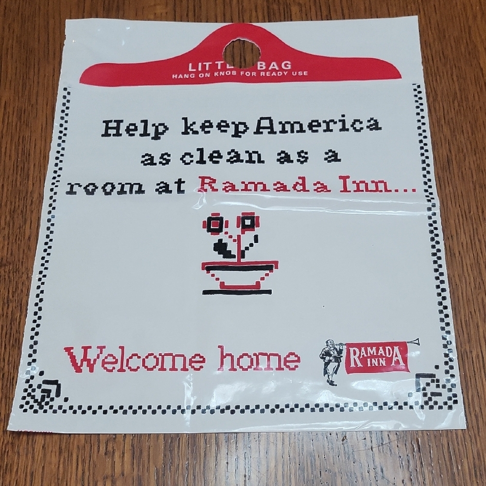 VTG Ramada Inn Plastic Bags (Set of 6)